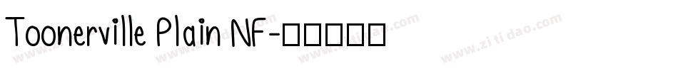 Toonerville Plain NF字体转换